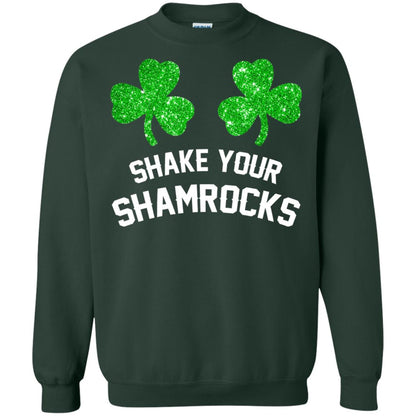 Shake Your Shamrocks St. Patrick_s Day T-shirt Forest Green