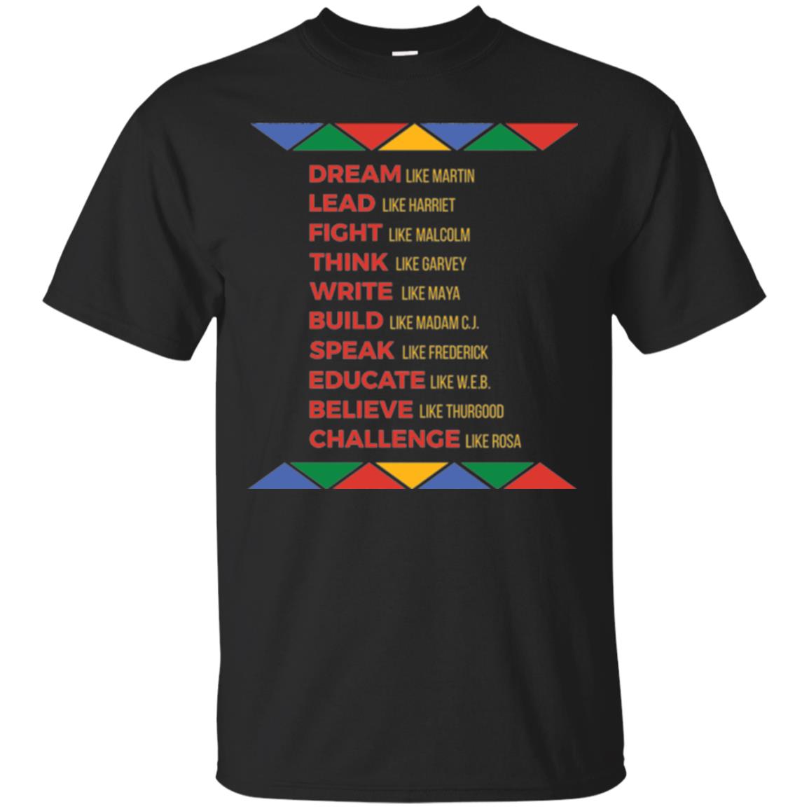 Black History African American Heroes T-shirt Black