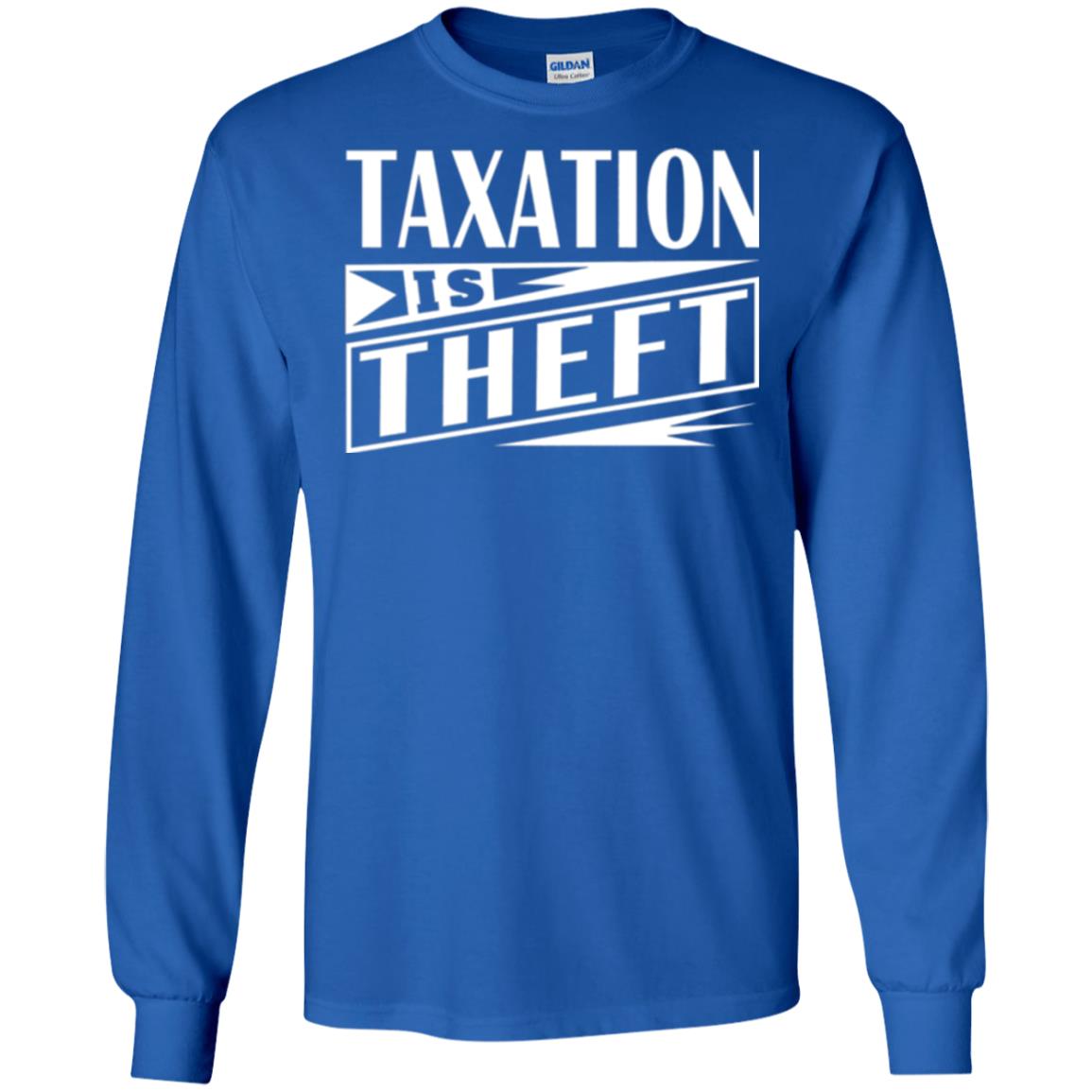 Taxation Is Theft Libertarian Anarchist T-shirt Royal