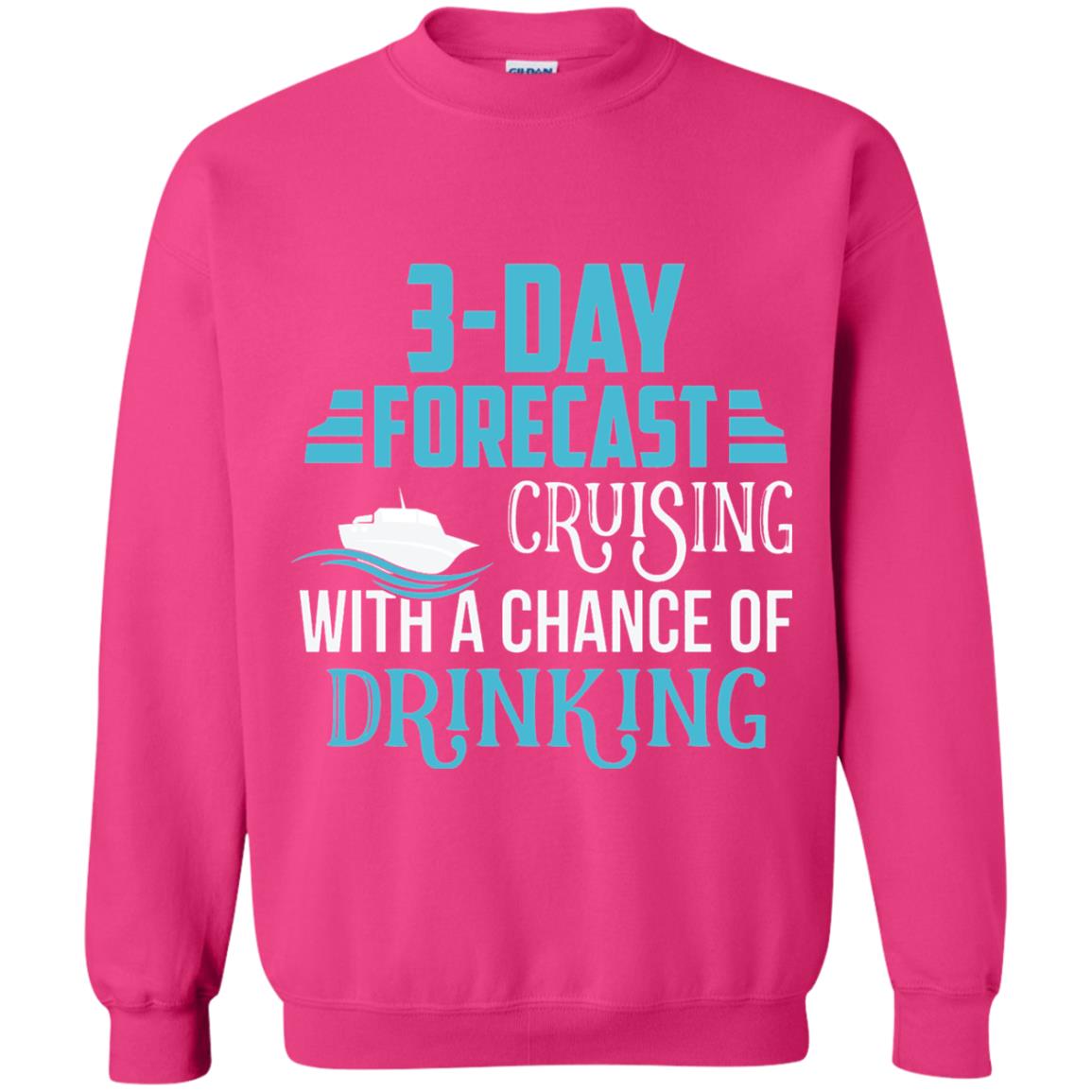 Funny Cruise T-shirt Forecast Cruising With A Chance Heliconia