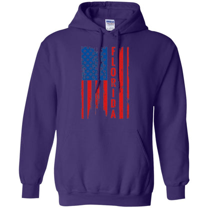 Florida State T-shirt American Flag Purple