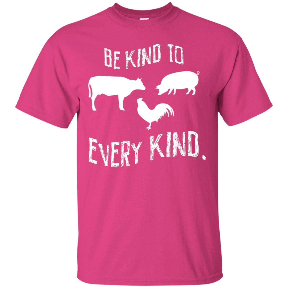 Be Kind To Every Kind Kindness Vegetarian Animal Lovers Gift Shirt Heliconia