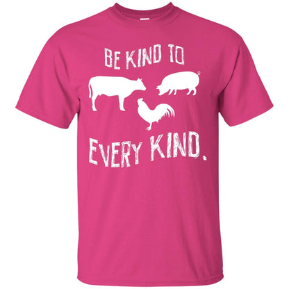 Be Kind To Every Kind Kindness Vegetarian Animal Lovers Gift Shirt Heliconia