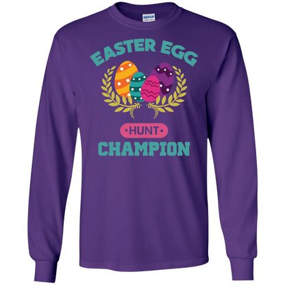 Easter Egg Hunt Champion Easter Day T-shirt Purple