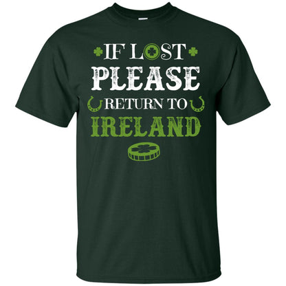 If Lost Please Return To Ireland St Patrick_s Day Shirt Forest