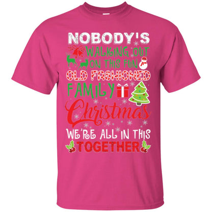 Christmas T-shirt We_re All In This Together Heliconia