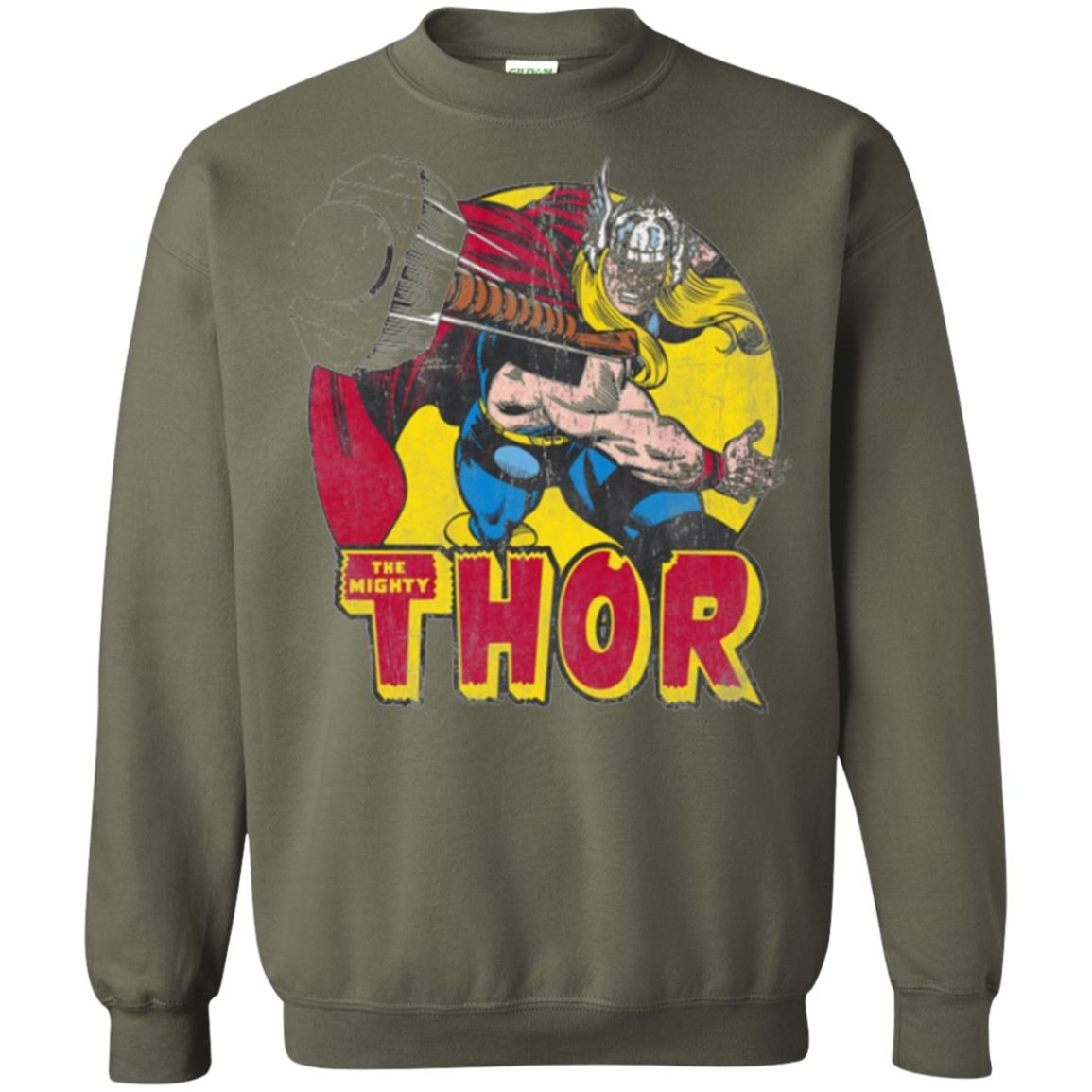 Comic Marvel T-shirt The Mighty Thor Military Green