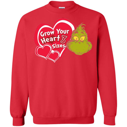 Dr. Seuss Grinch T-shirt Grow Your Heart 3 Sizes Red