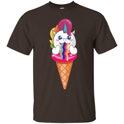 Unicorn Ice Cream Shirt Dark Chocolate