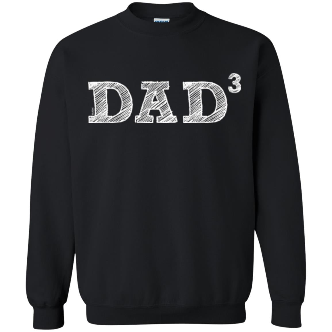 Men_s Dad3, Three Kids Father_s Day, Father Of Three T-shirt Black