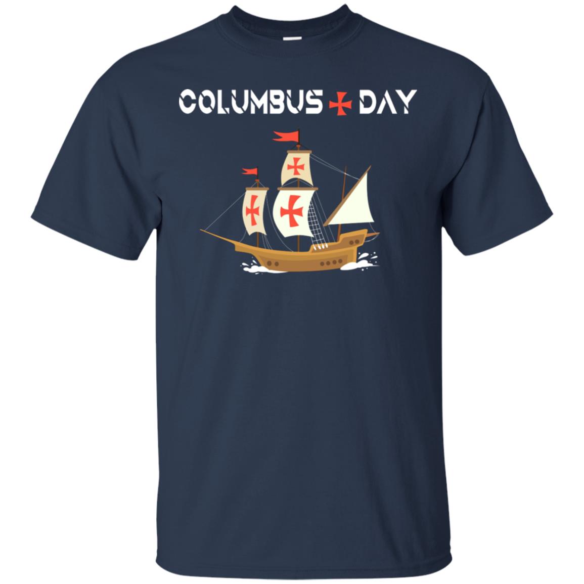 Happy Columbus Day Shirt Navy