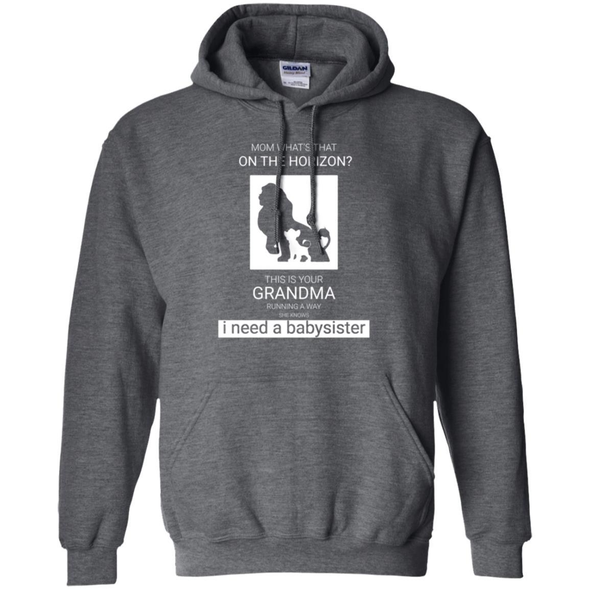 Mommy T-shirt What_s Is That On The Horizon This Is Your Grandma Dark Heather