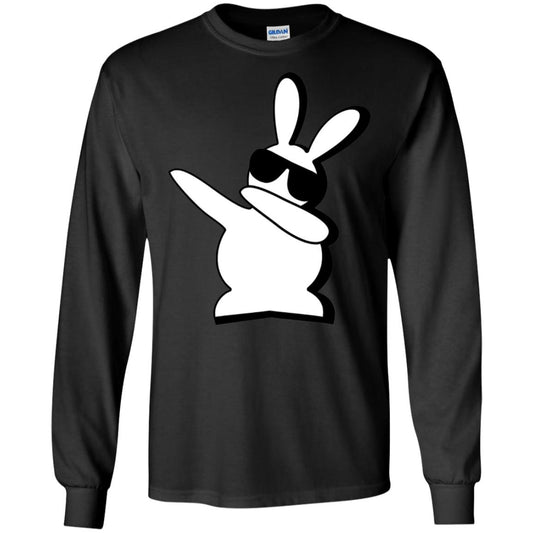 Dabbing Hip Hop Bunny Easter Shirt Black