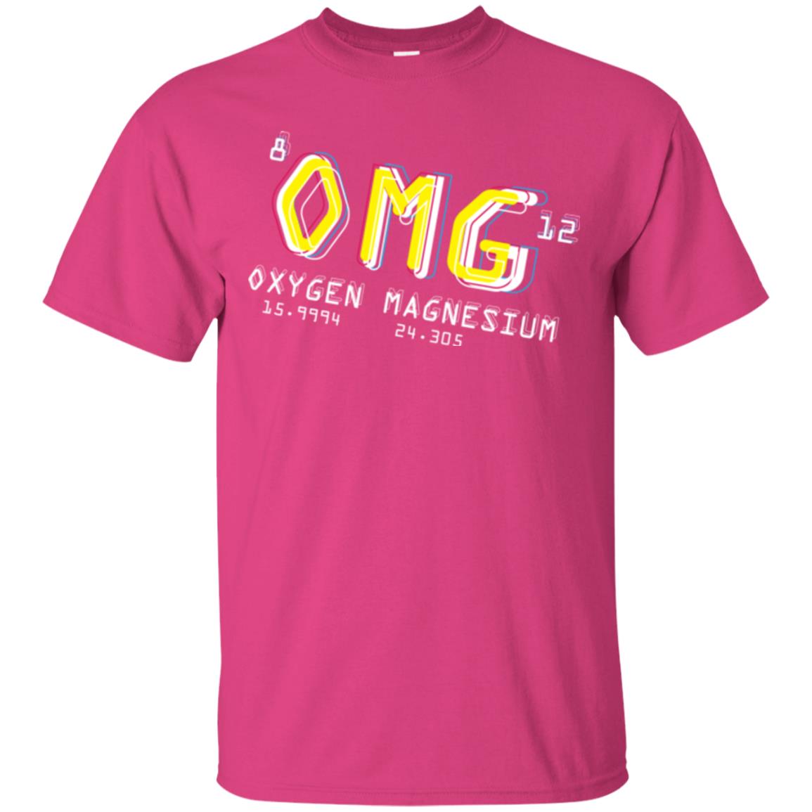 Funny Science Class T-shirt Omg Oxygen Magnesium Heliconia