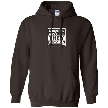 Video Gamer Shirt Don_t Die They Respawn Dark Chocolate