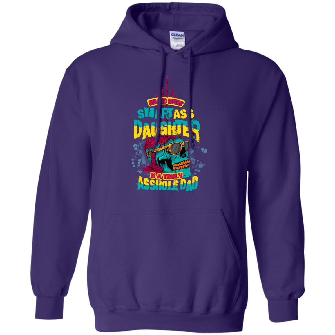 Behind Every Smart Daughter Is A Truly Dad Family Shirt Purple