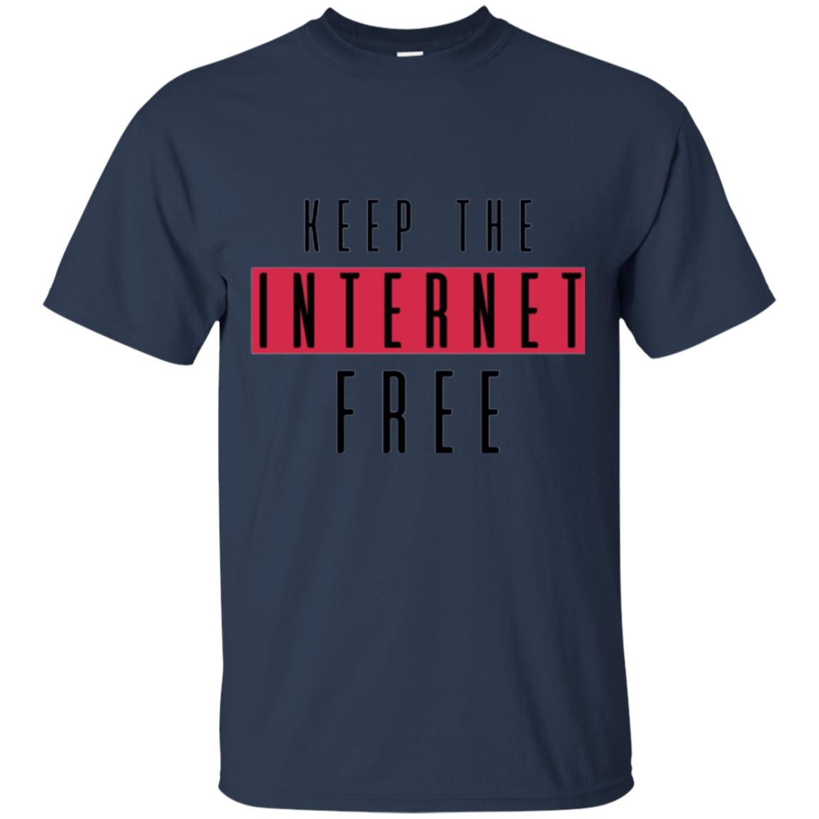 Keep The Internet Free T-shirt Navy