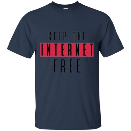 Keep The Internet Free T-shirt Navy