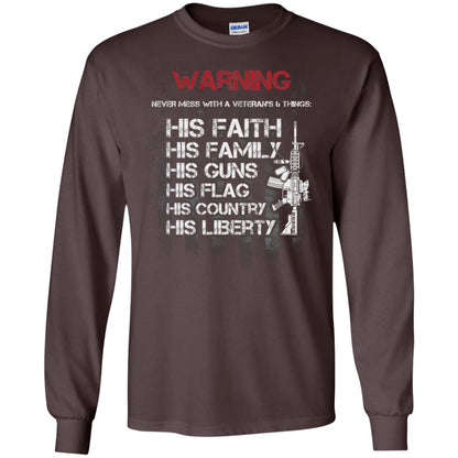 Warning Never Mess With A Veteran 6 Things His Faith Family Guns Flags Country Liberty Dark Chocolate
