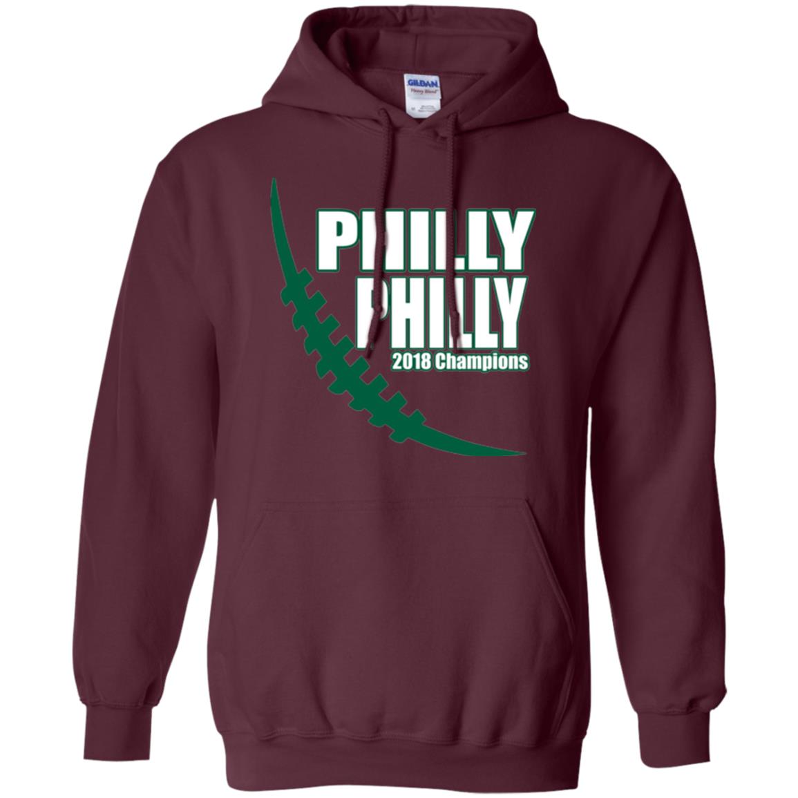 Football Lover T-shirt Philly Philly 2018 Championship Maroon