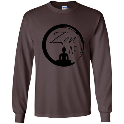 Zen Af Yoga Graphic T-shirt Dark Chocolate