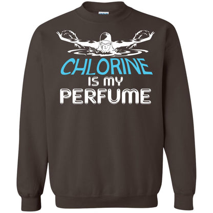 Swimmer T-shirt Chlorine Is My Perfume Dark Chocolate