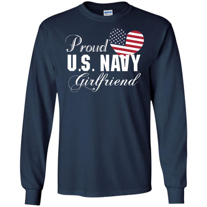 Pride U.s. Army Shirt Proud Navy Girlfriend Heart Navy