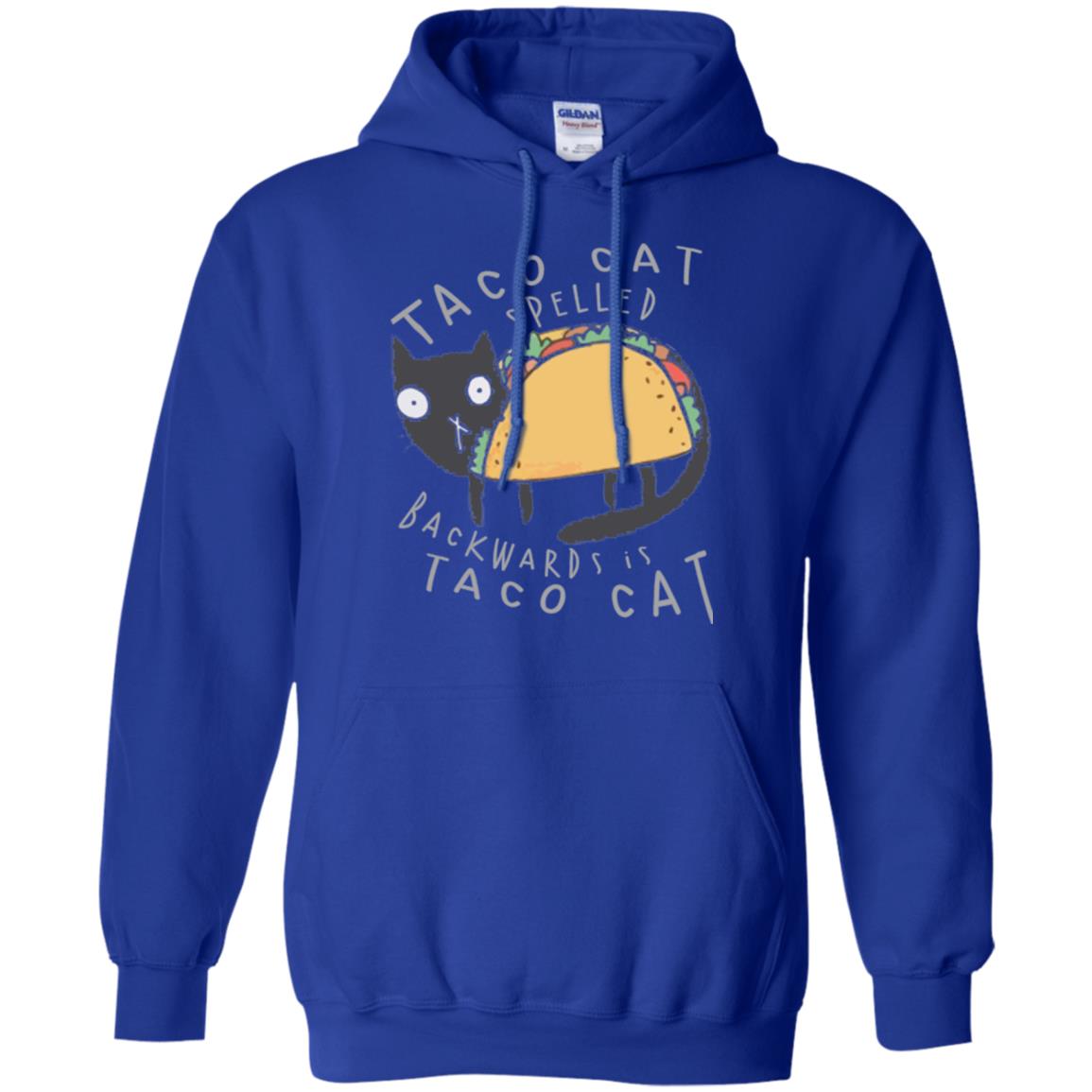 Cat Lovers T-shirt Taco Cat Spelled Backward Is Taco Cat Royal