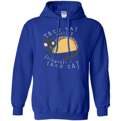 Cat Lovers T-shirt Taco Cat Spelled Backward Is Taco Cat Royal