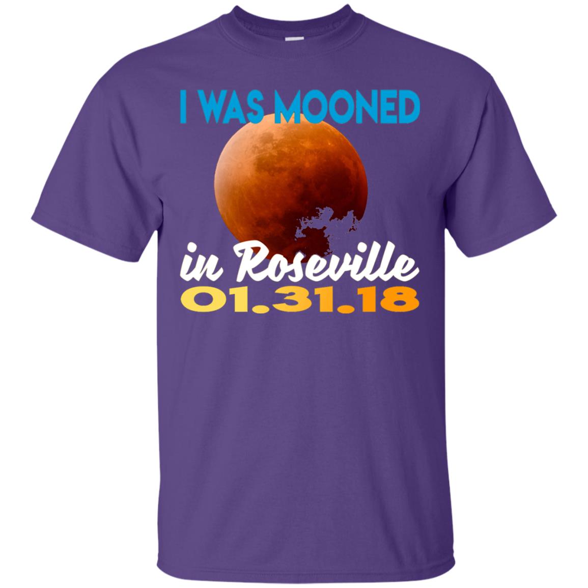 Mooned In Roseville Lunar Eclipse Matching Family T-shirt Purple