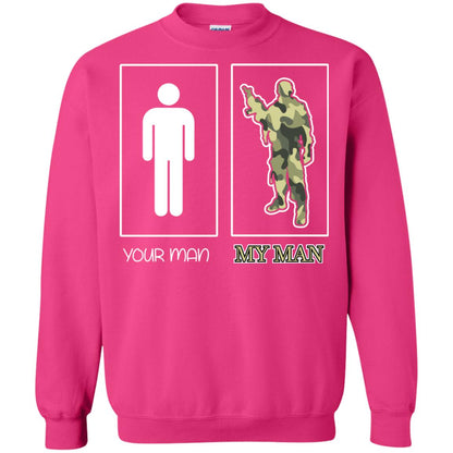 Your Man My Man Military Shirt Heliconia