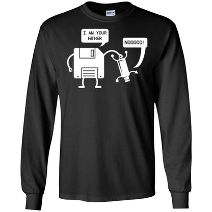 Usb Floppy Disk T-shirt I Am Your Father Black