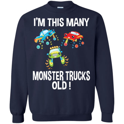 Birthday 3th Shirt Im This Many Monster Trucks Old Navy