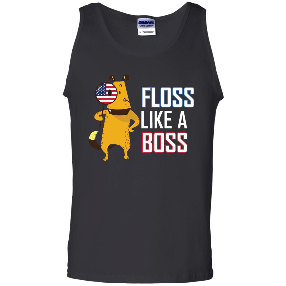 Floss Like A Boss Dog ShirtG220 Gildan 100% Cotton Tank Top