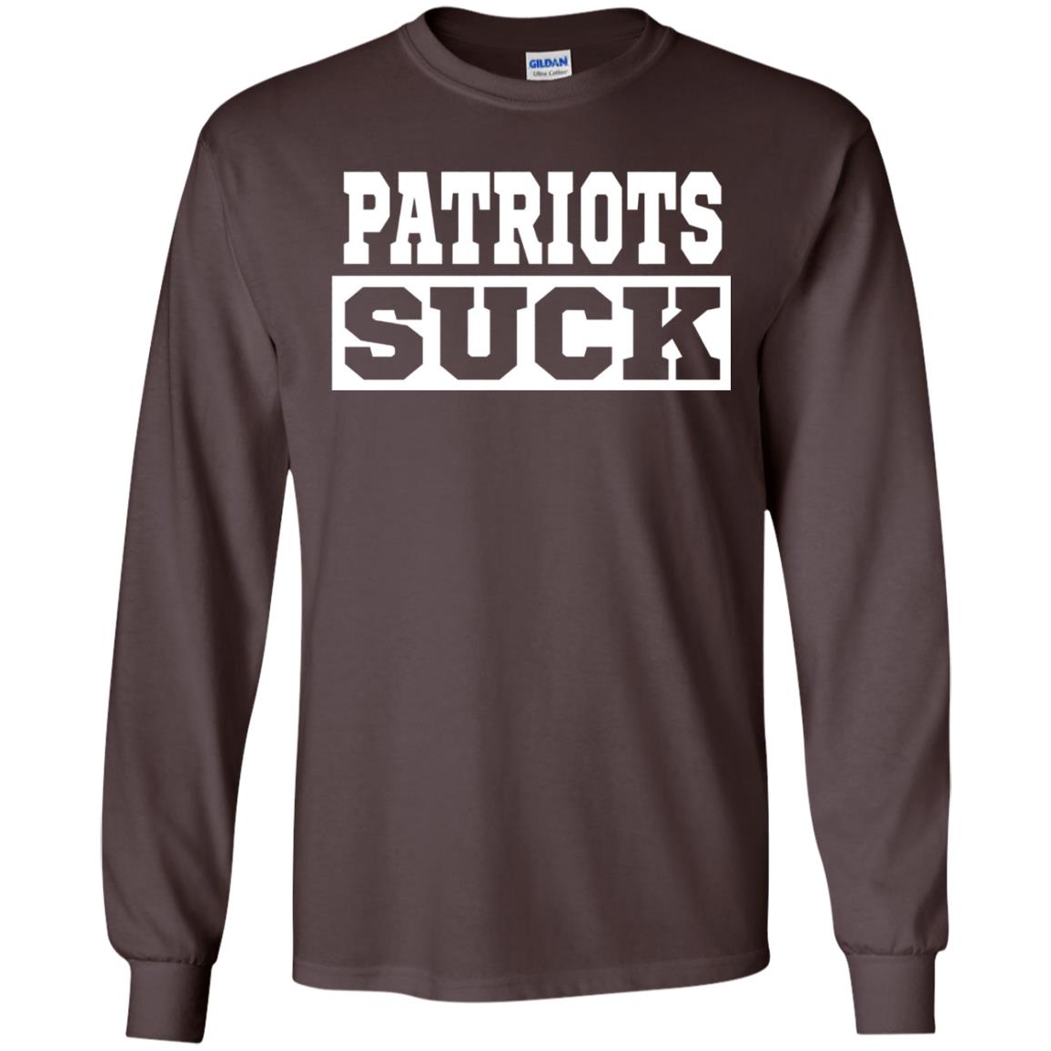 Patriots Suck T-shirt I Hate Patriots Dark Chocolate