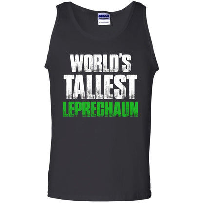 St. Patrick_s Day T-shirt World_s Tallest Leprechaun Black