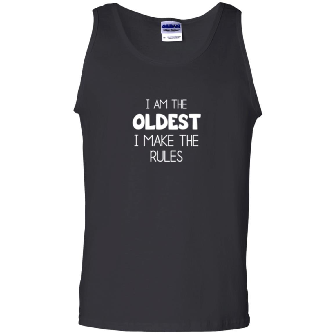 Family T-shirt I'm The Oldest I Make The Rules Black