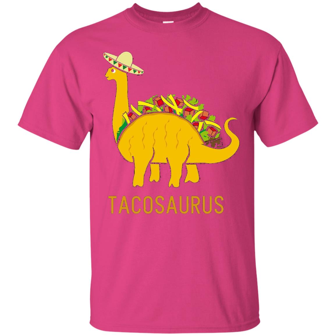 Tacosaurus Cinco De Mayo Funny Taco Dinosaur Shirt Heliconia