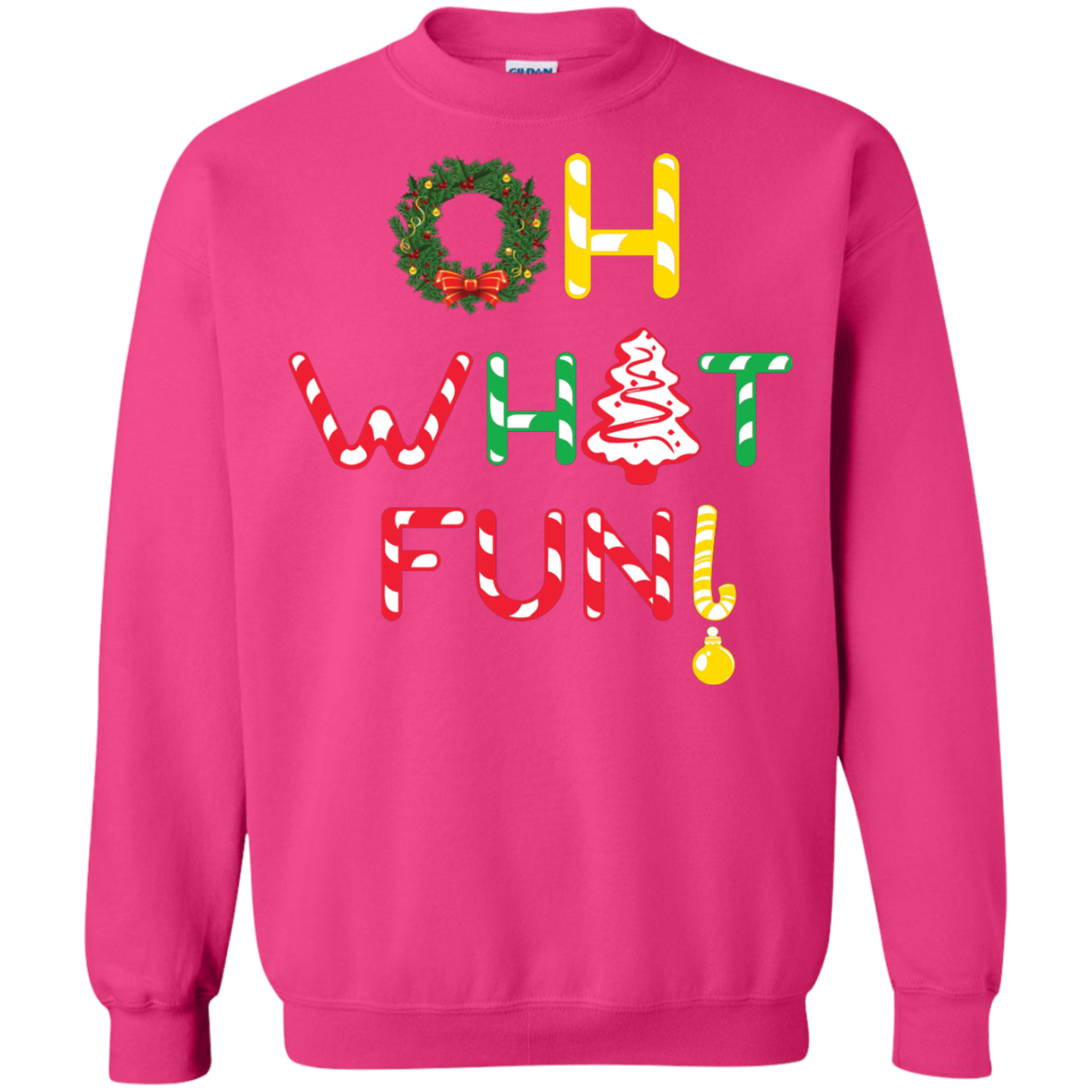 Christmas T-shirt Oh What Fun Heliconia