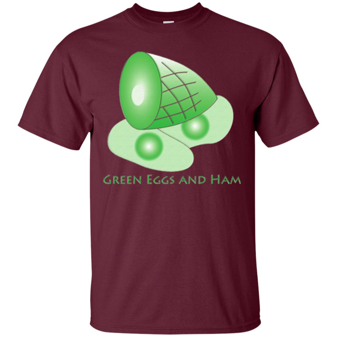 Green Eggs And Ham T-shirt Maroon