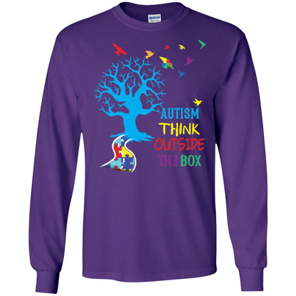 Autism Awareness T-shirt Autism Think Outside Purple