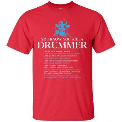 Drummer T-shirt You_re A Drummer Red