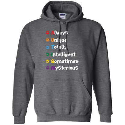 Always Unique Totally Intelligent Autism Awareness T-shirt Dark Heather