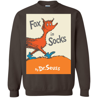 Dr. Seuss Fox In Socks Book Lover T-shirt Dark Chocolate