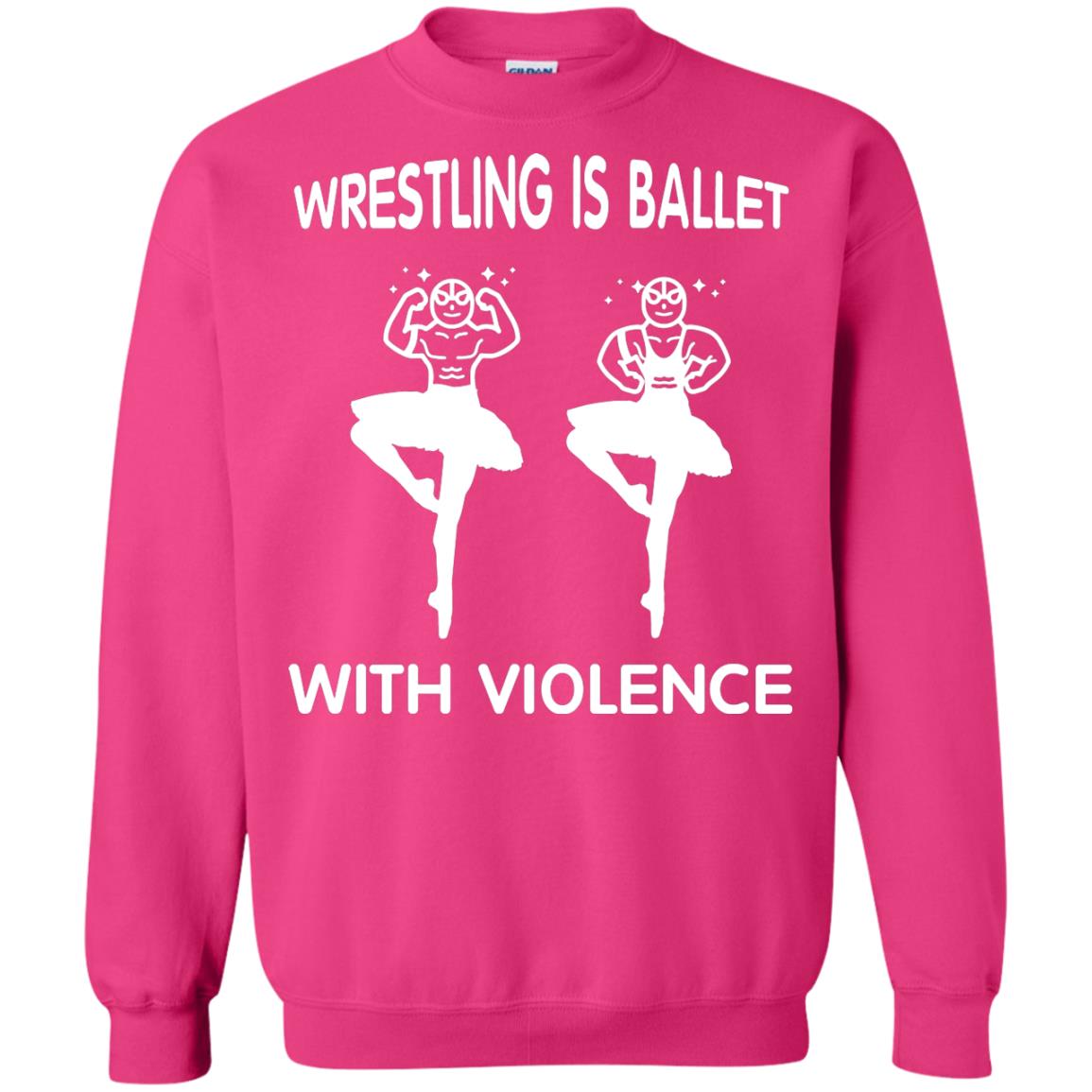 Wrestling Lover T-shirt Is Ballet With Violence Heliconia