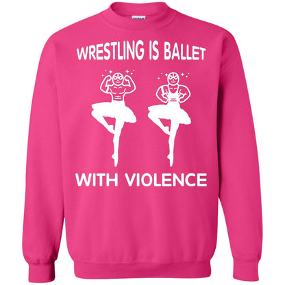 Wrestling Lover T-shirt Is Ballet With Violence Heliconia