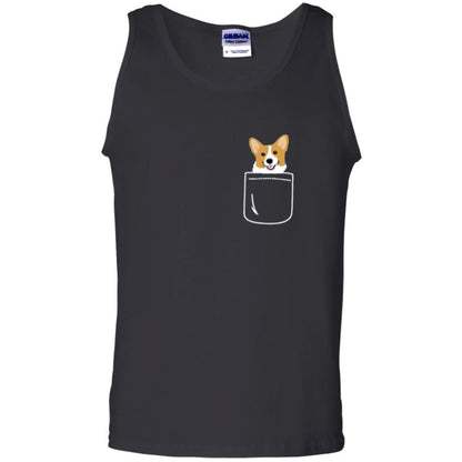 Puppy Dog Lover T-shirt Corgi In Your Front Pocket Black