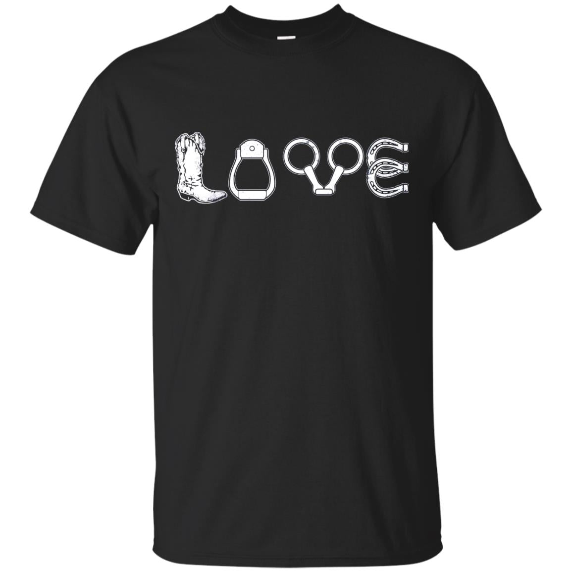 Love Riding Horse Shirts Black