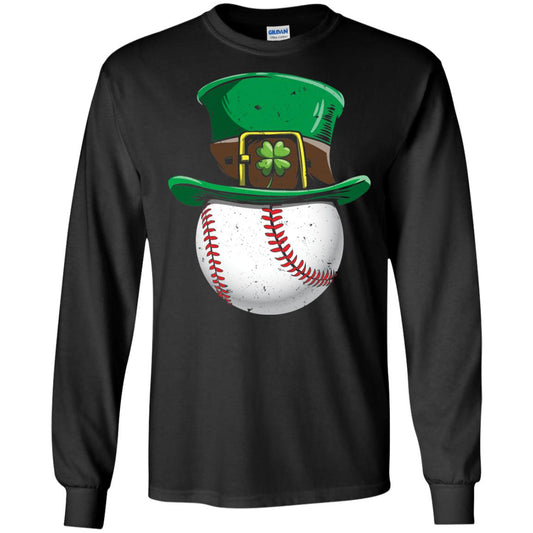Leprechaun St. Patrick_s Day Baseball Ball T-shirt Black