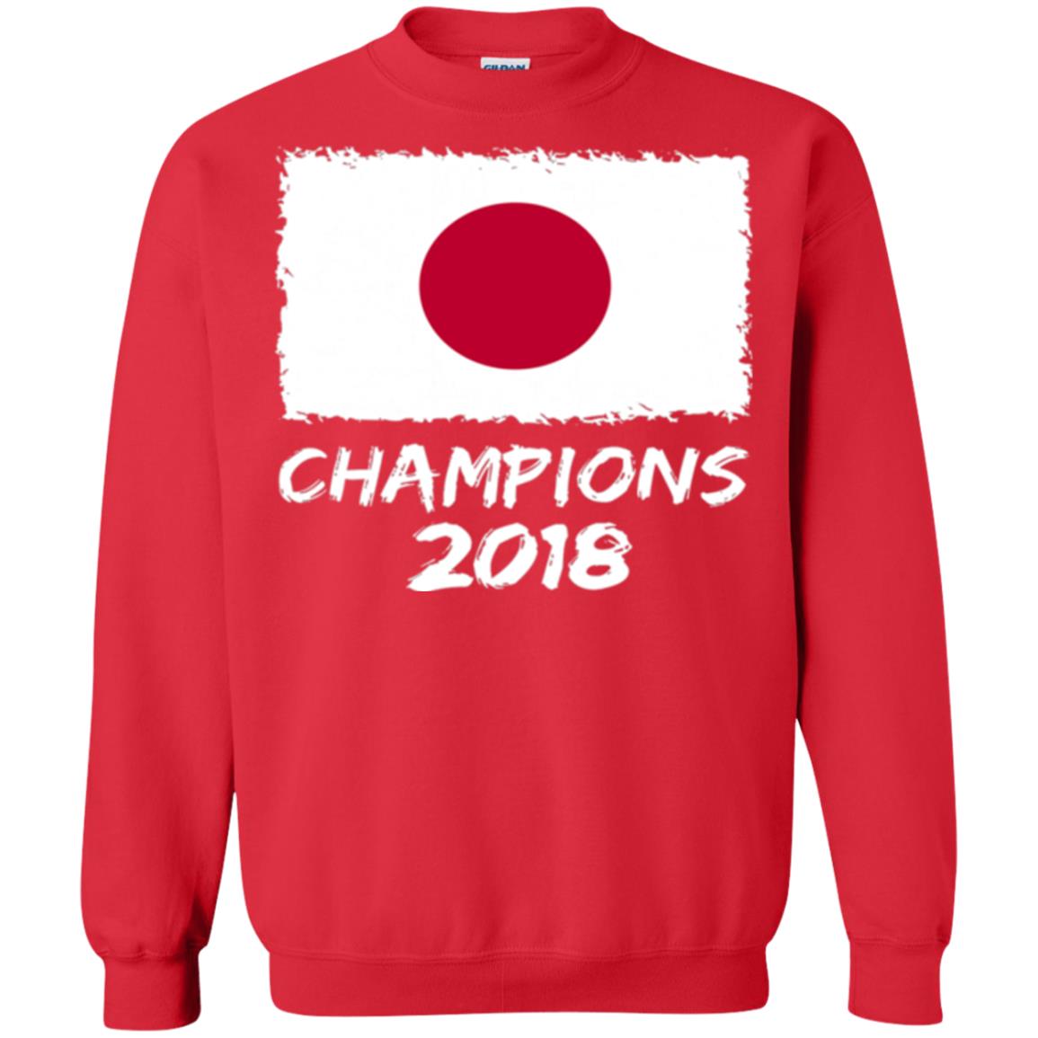 Football Lover T-shirt Japan Champions 2018 T-shirt Red